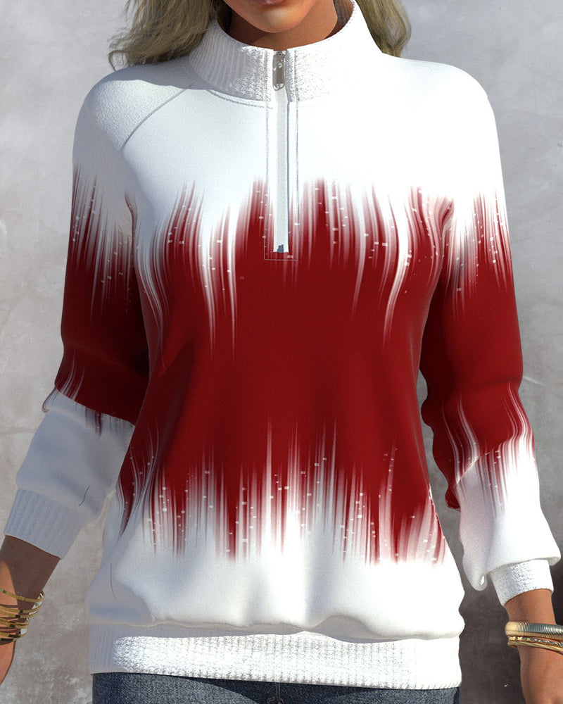 Women's half turtle neck sweatshirt