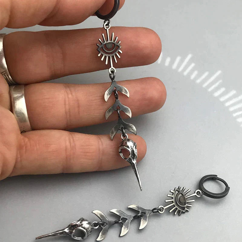 Mystical Eye Gothic Dangle Statement Earrings