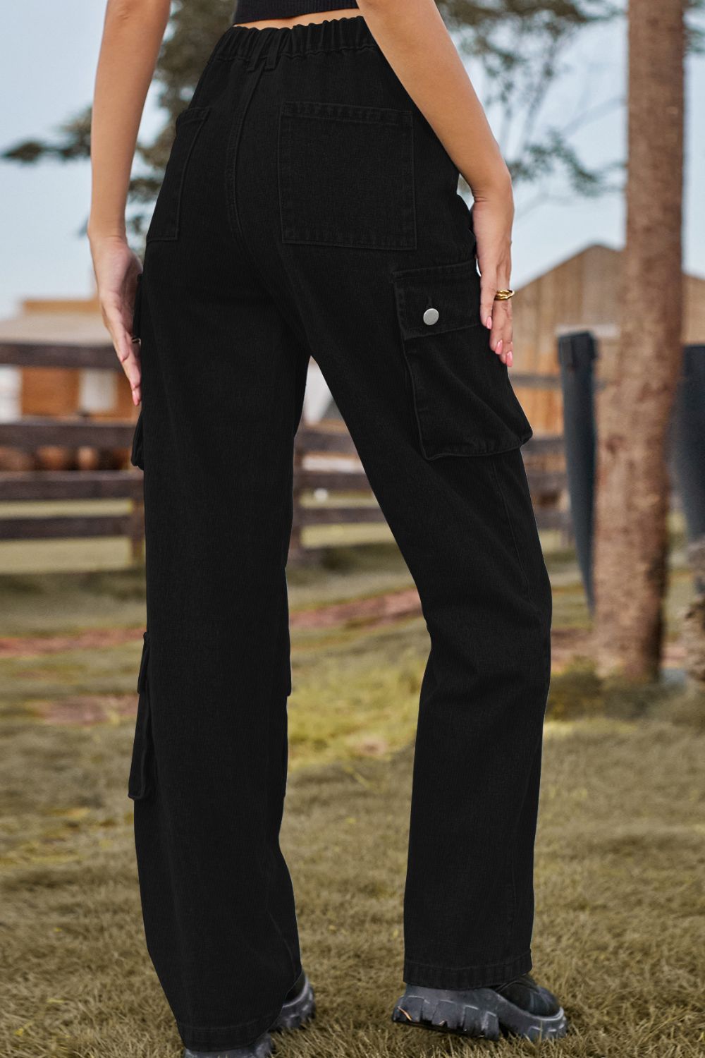 Jade - loose fit long jeans with pockets