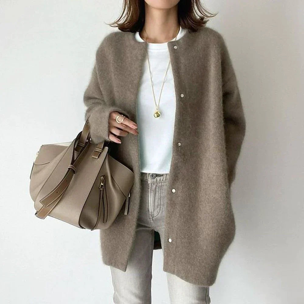Super soft knitted jacket for women