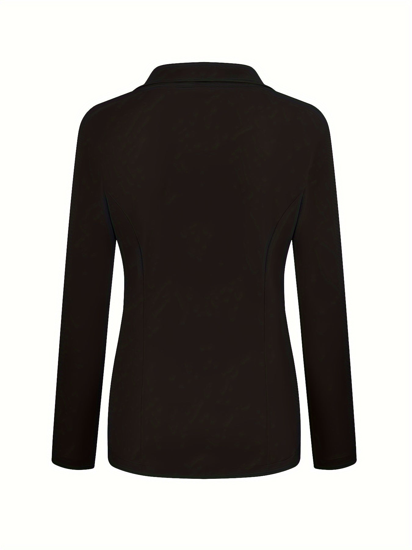 Women's slim fit lapel long sleeve blazer