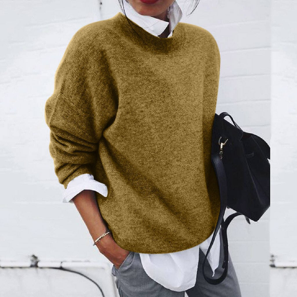 Women's winter sweater with long sleeves