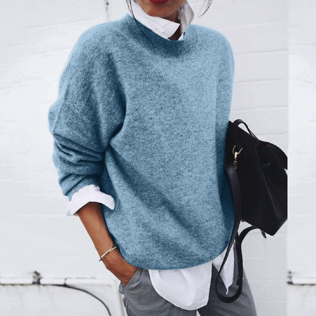 Women's winter sweater with long sleeves