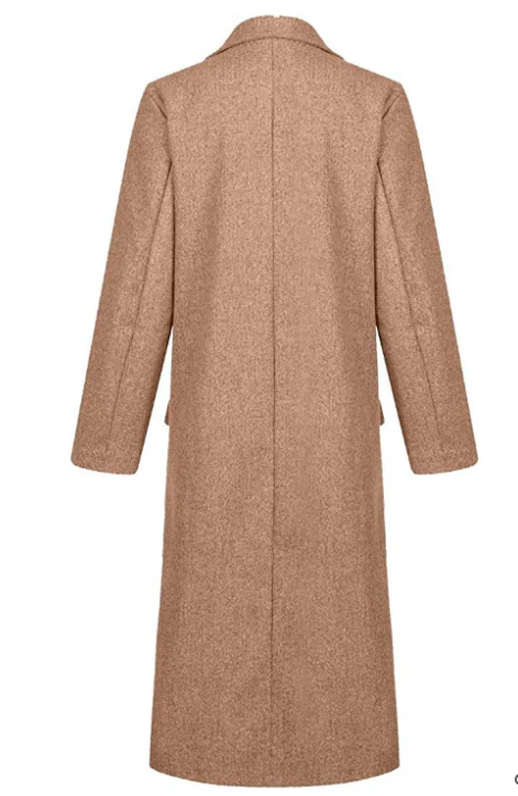 Marina - single-breasted long trench coat