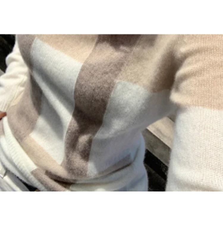 Women's loose collar cashmere sweater