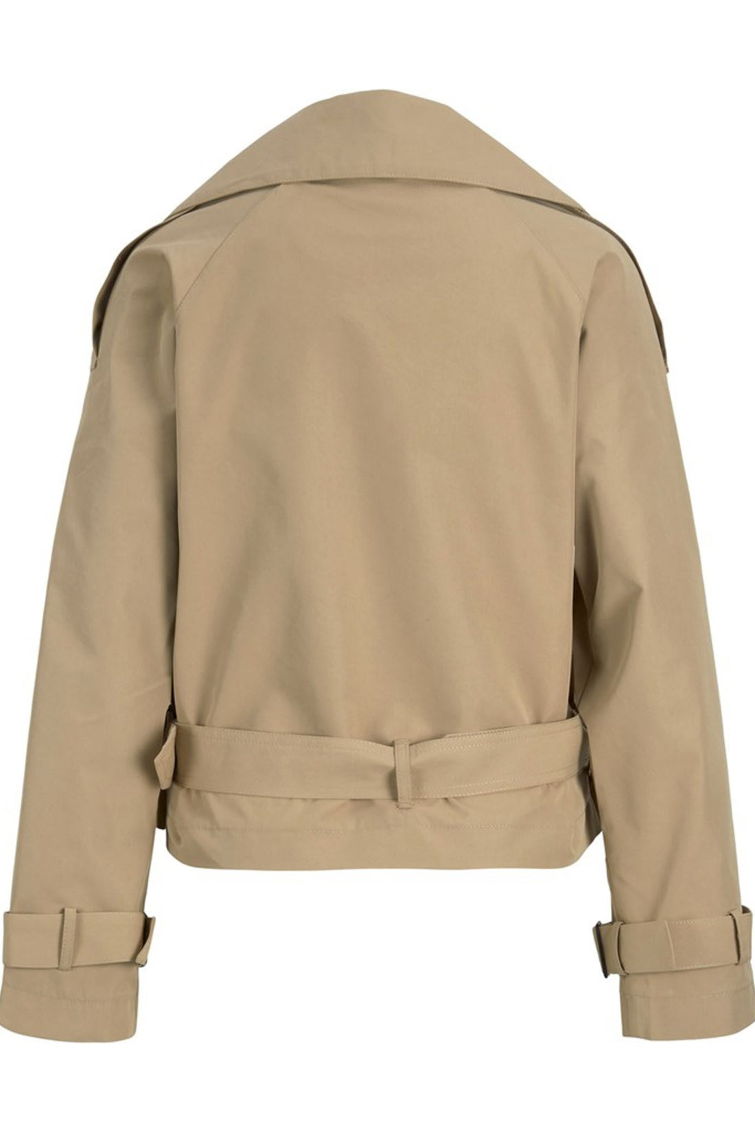 Women's coat in beige with belt