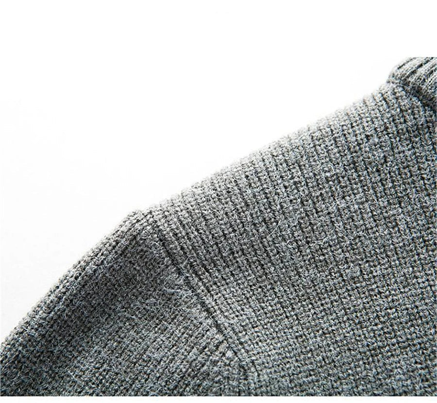 Women's zipper jacquard sweater cardigan jacket