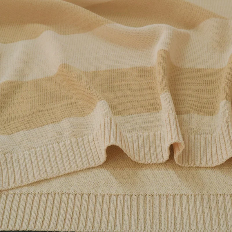 Trendy striped women's sweater with loose fit v-neck design