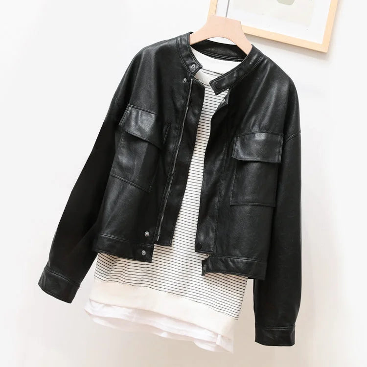 Women’s stylish leather jacket