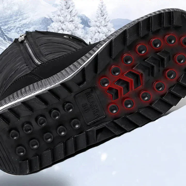 Waterproof fur-lined snow boots for women