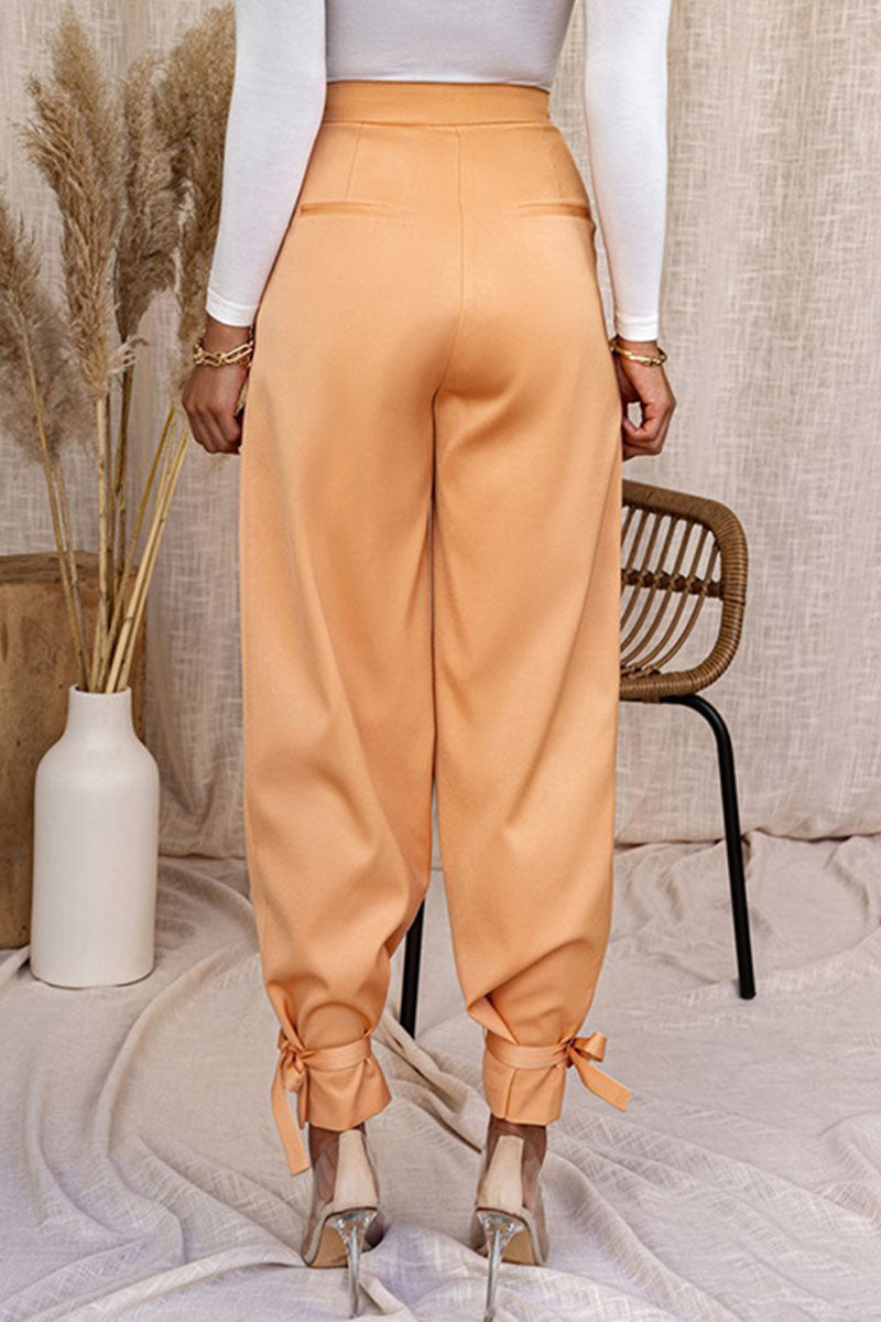 Gelai - loose mid waist pencil bottoms