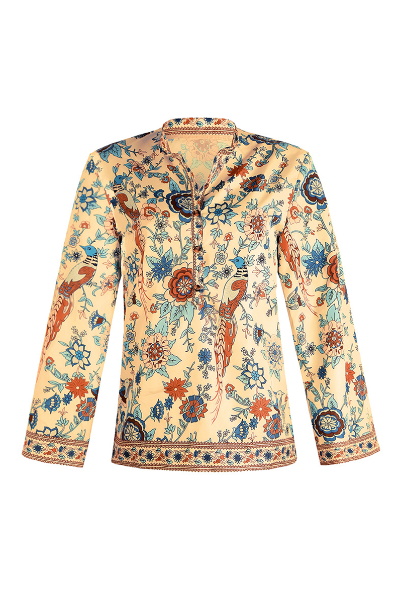 Riza - printed loose casual shirt