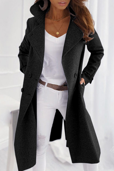 Gizela - lapel button closure trench coat