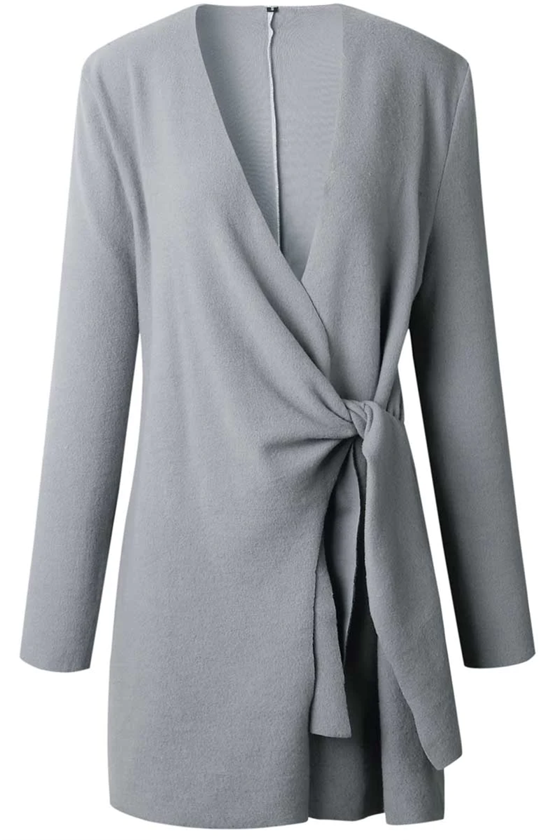 Jarra - fashion casual patchwork V-neck outerwear