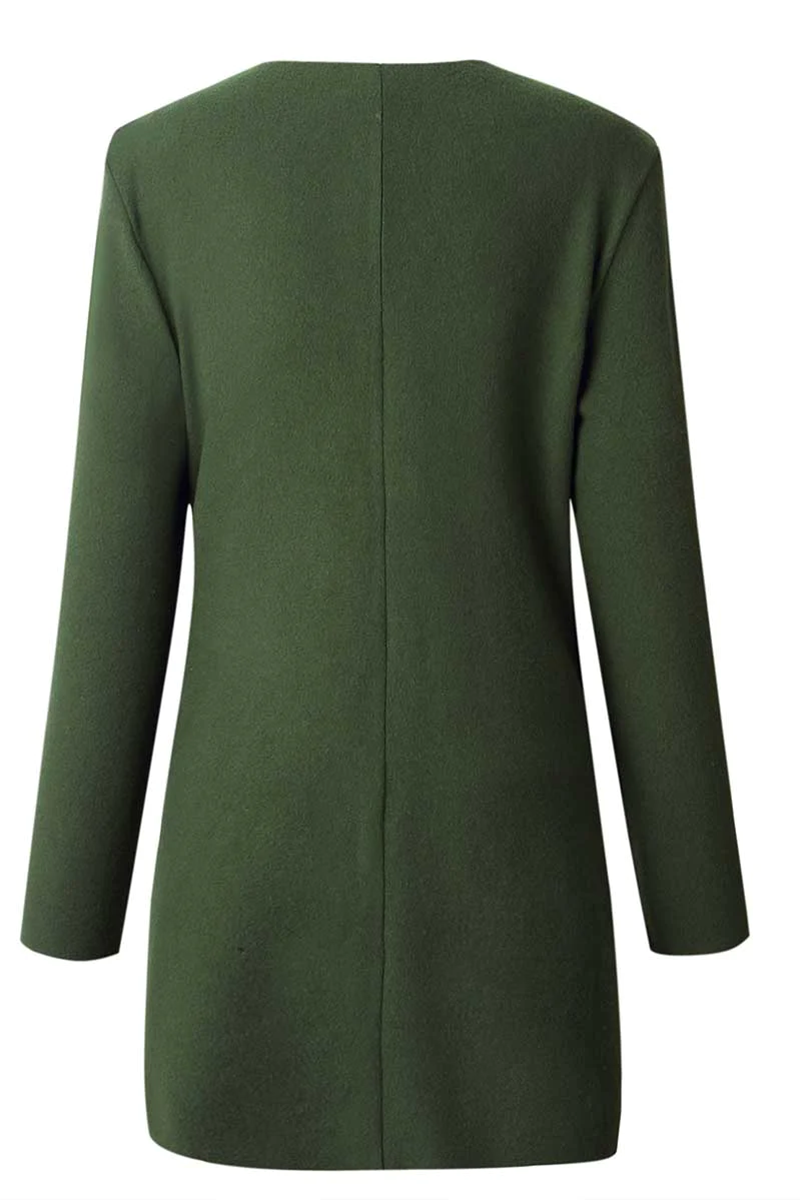 Jarra - fashion casual patchwork V-neck outerwear