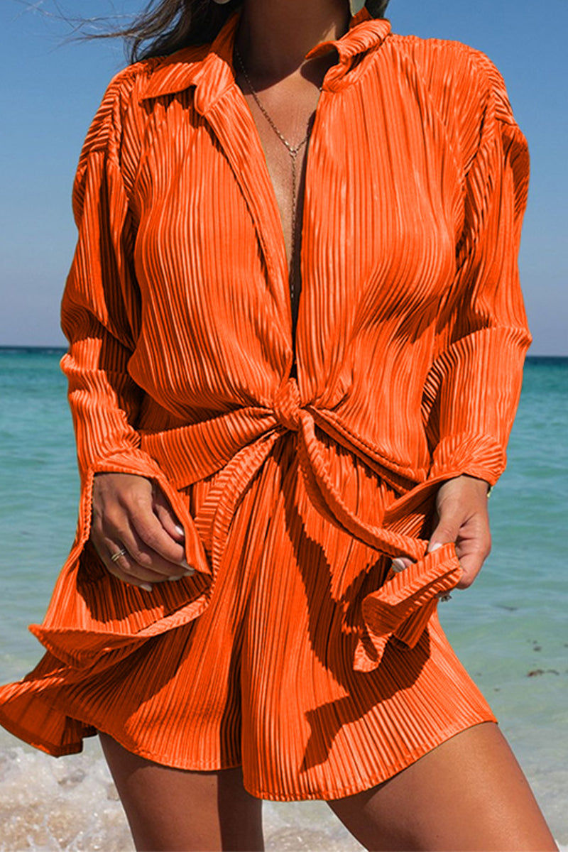 Jenissa - long sleeve shirt and shorts set
