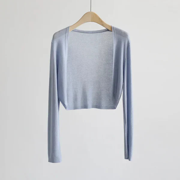 Silk knitted sun protection cardigan jacket for women
