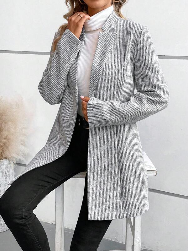 Women's slim jacquard jacket