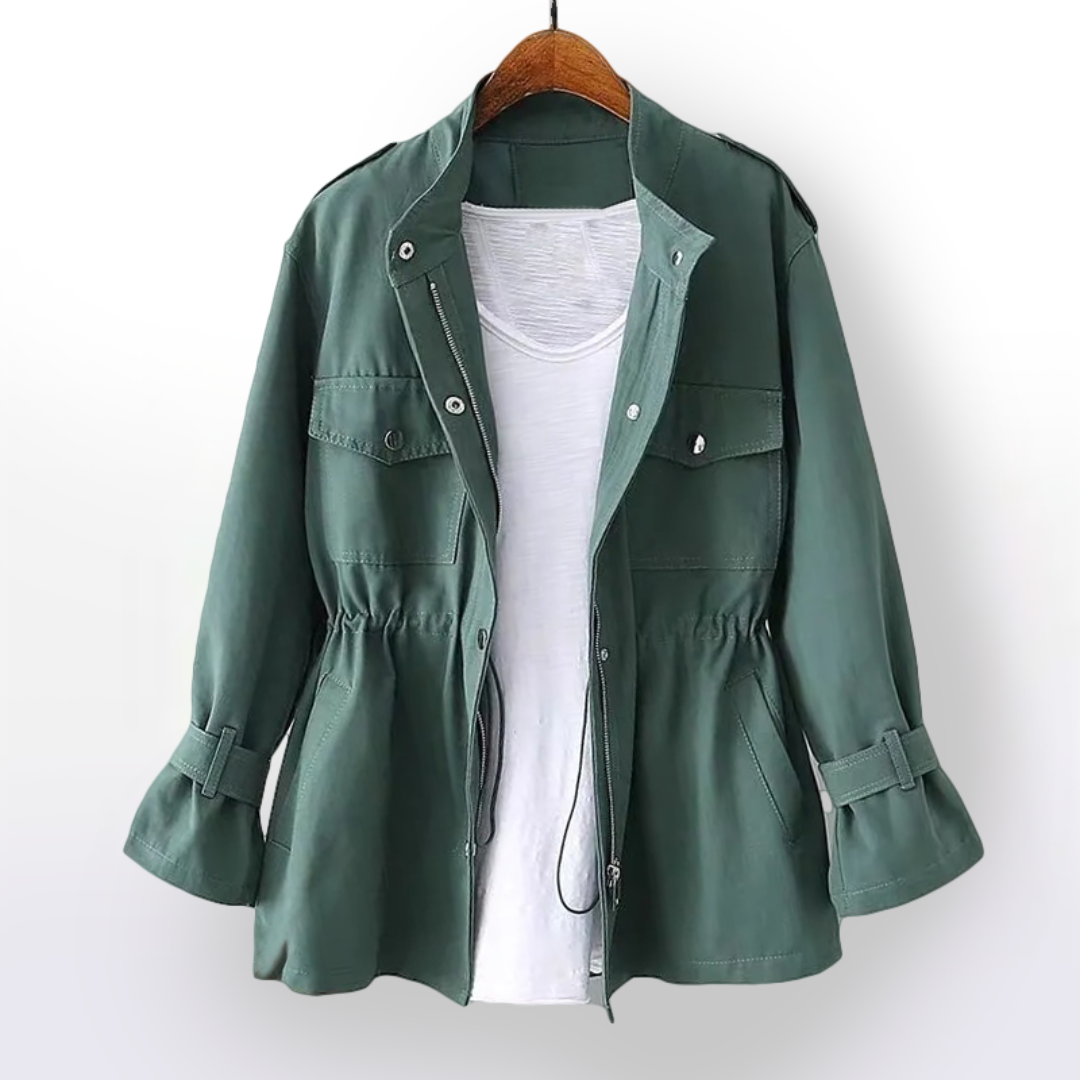 Womens waist slimming trench coat
