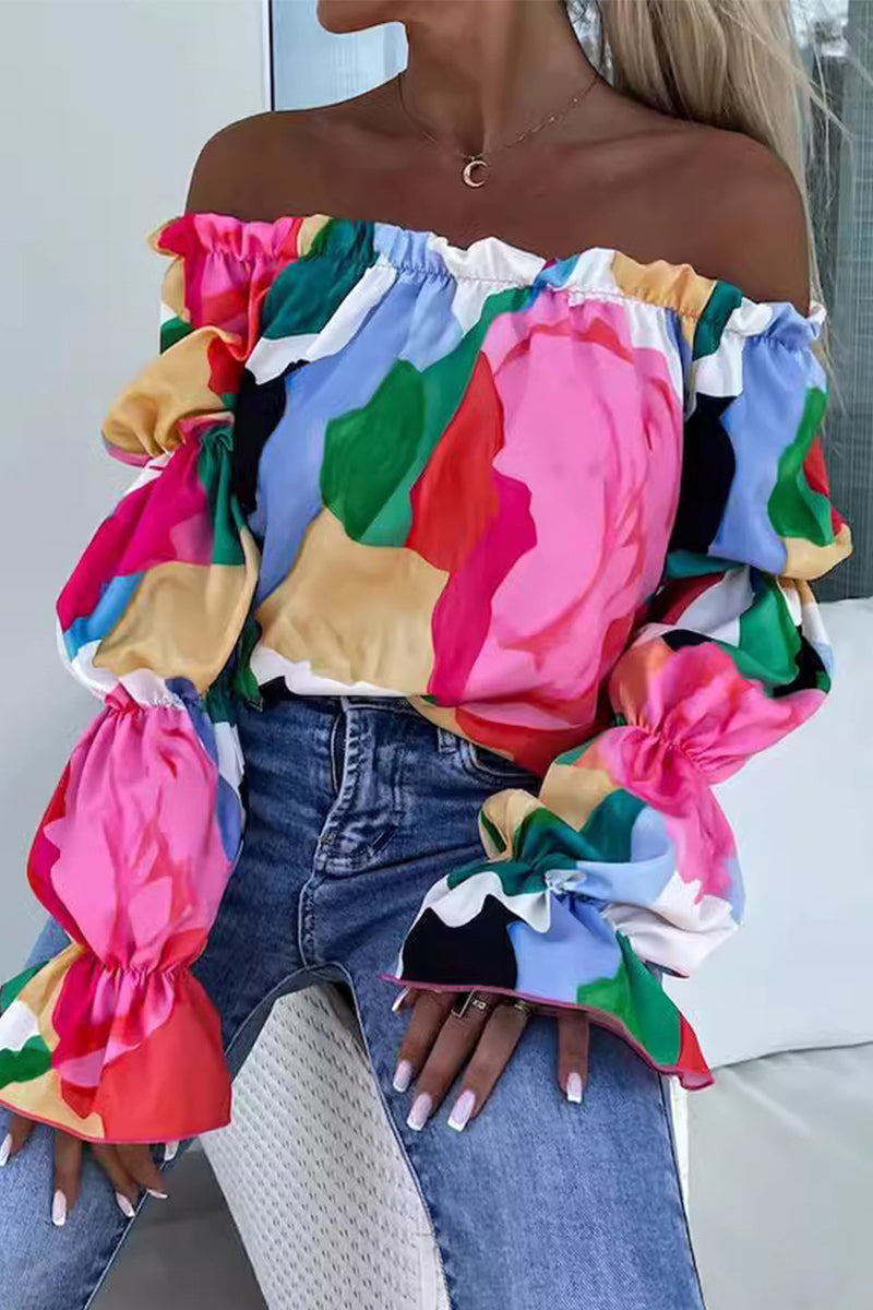 Off Shoulder Long Sleeve Top