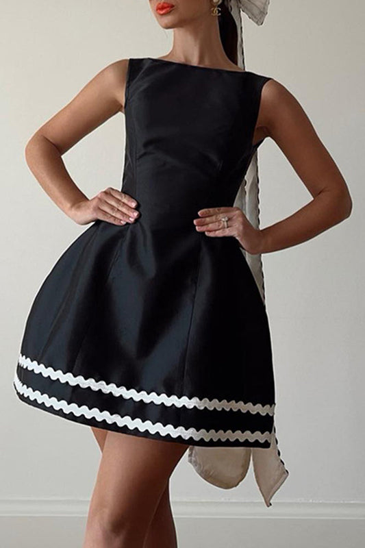 Elegant Sleeveless A-Line Mini Dress