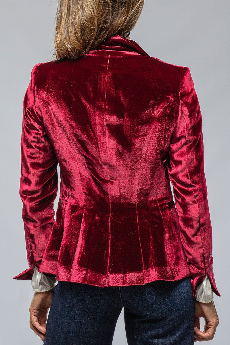Women's retro lapel blazer with pockets