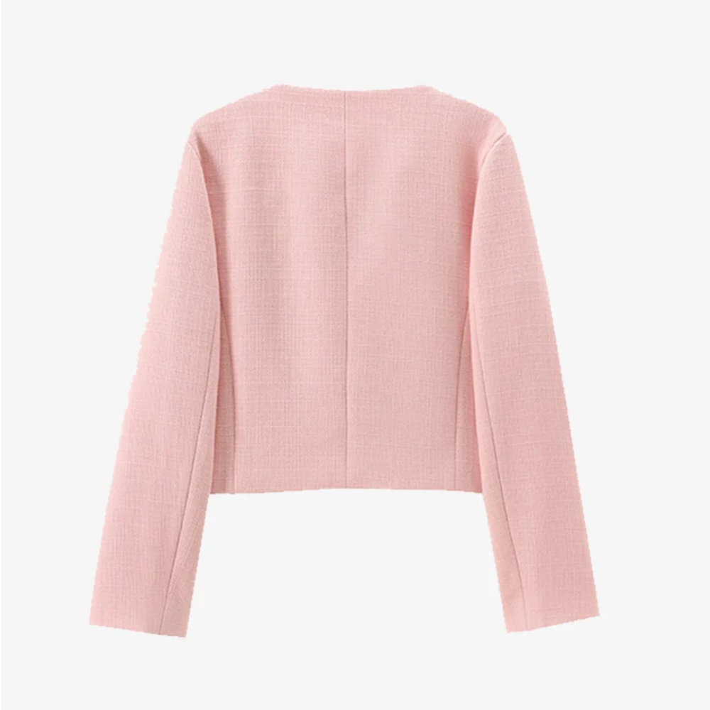 Women's flap pocket short jacket