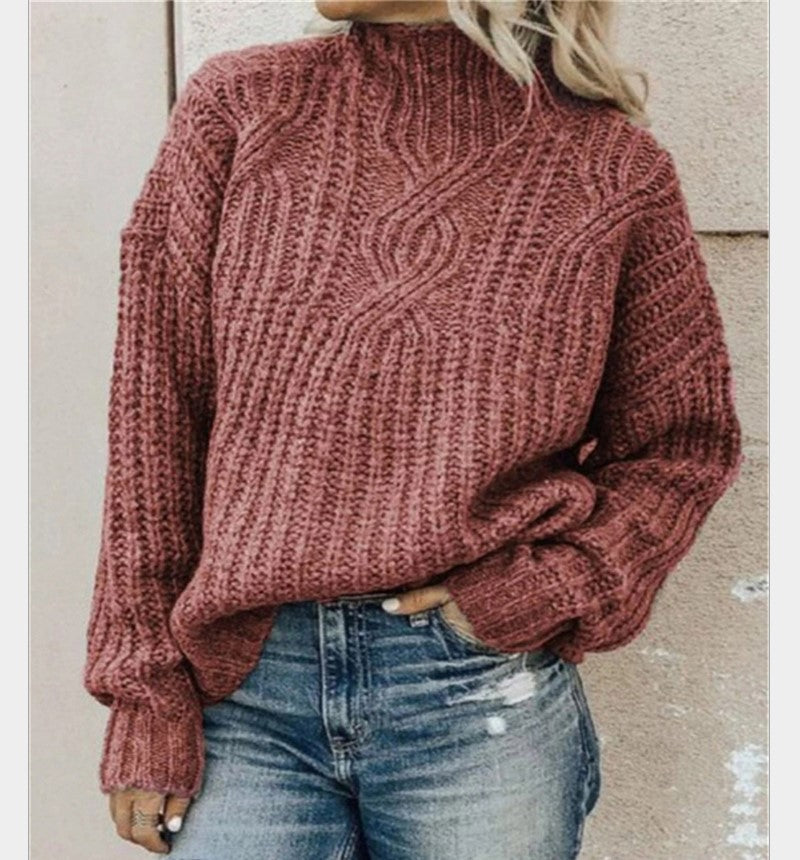 Cable Knit Relaxed Fit Knit Sweater