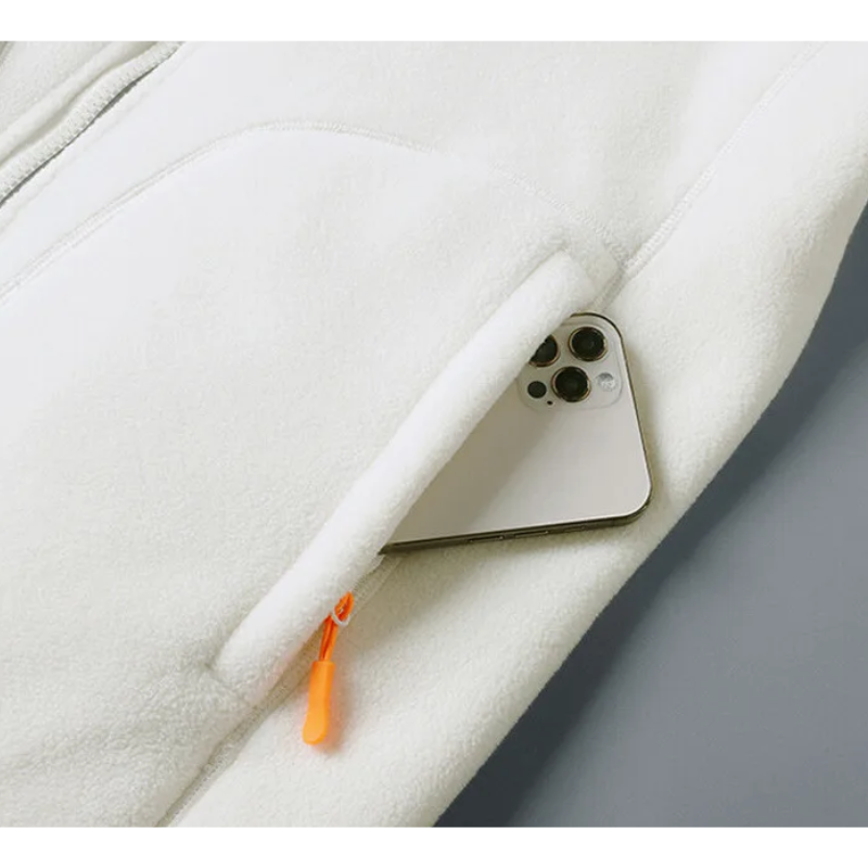 Velvet double-sided polar fleece cardigan jacket for women