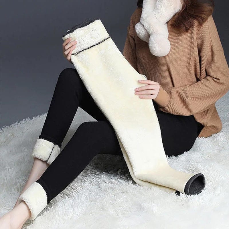Women's plus size thickened warm leggings