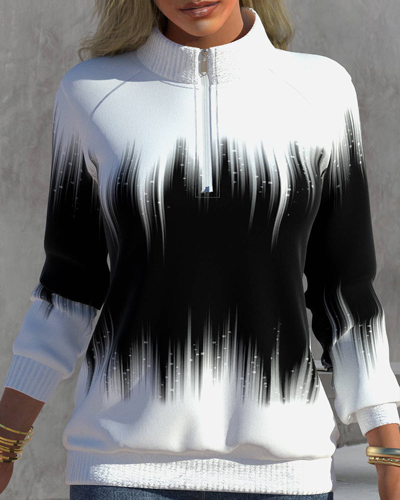 Women's half turtle neck sweatshirt