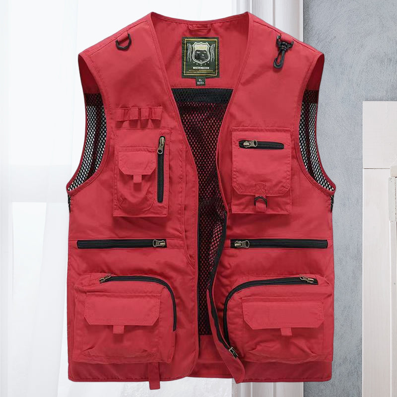 Quick-drying loose double-breasted vest for women