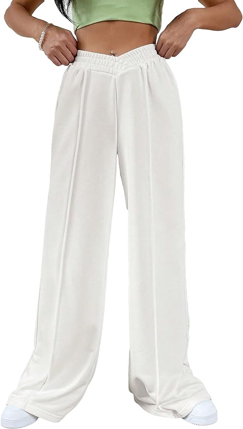 Meran - Elastic waistband Wide trouser legs