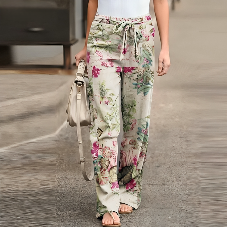 Women's floral trousers
