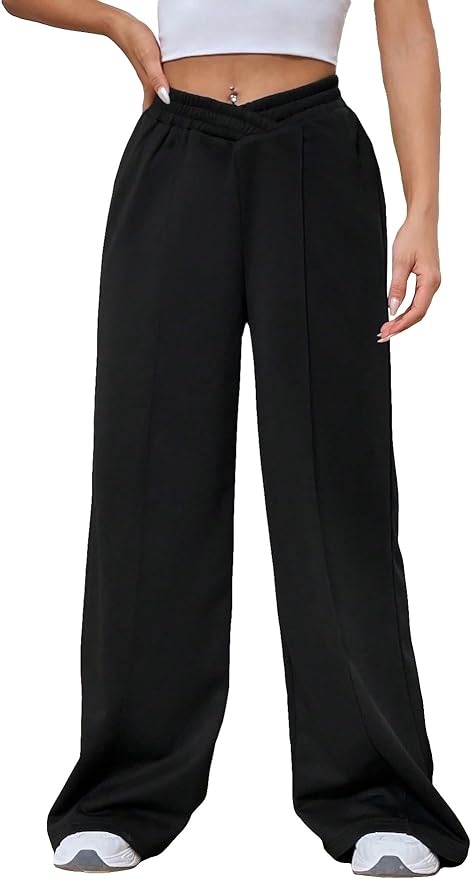 Meran - Elastic waistband Wide trouser legs