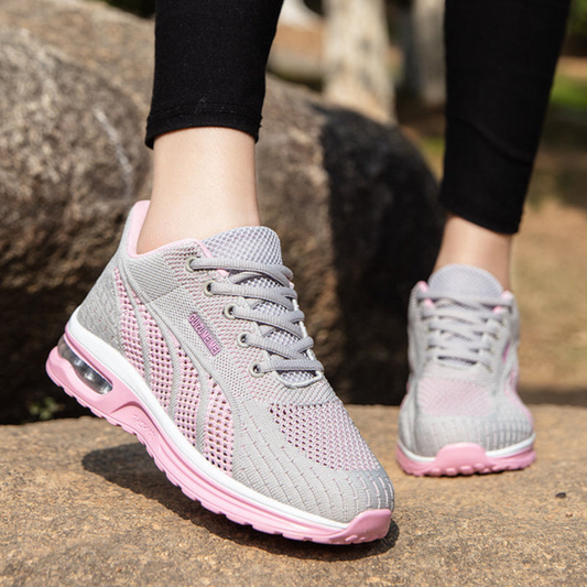 Breathable Cushioned Mesh Running Sneakers