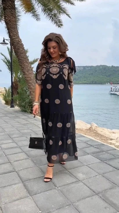 Elegant Printed Lightweight Dress
