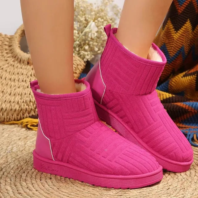 Women's cozy thick snow boots