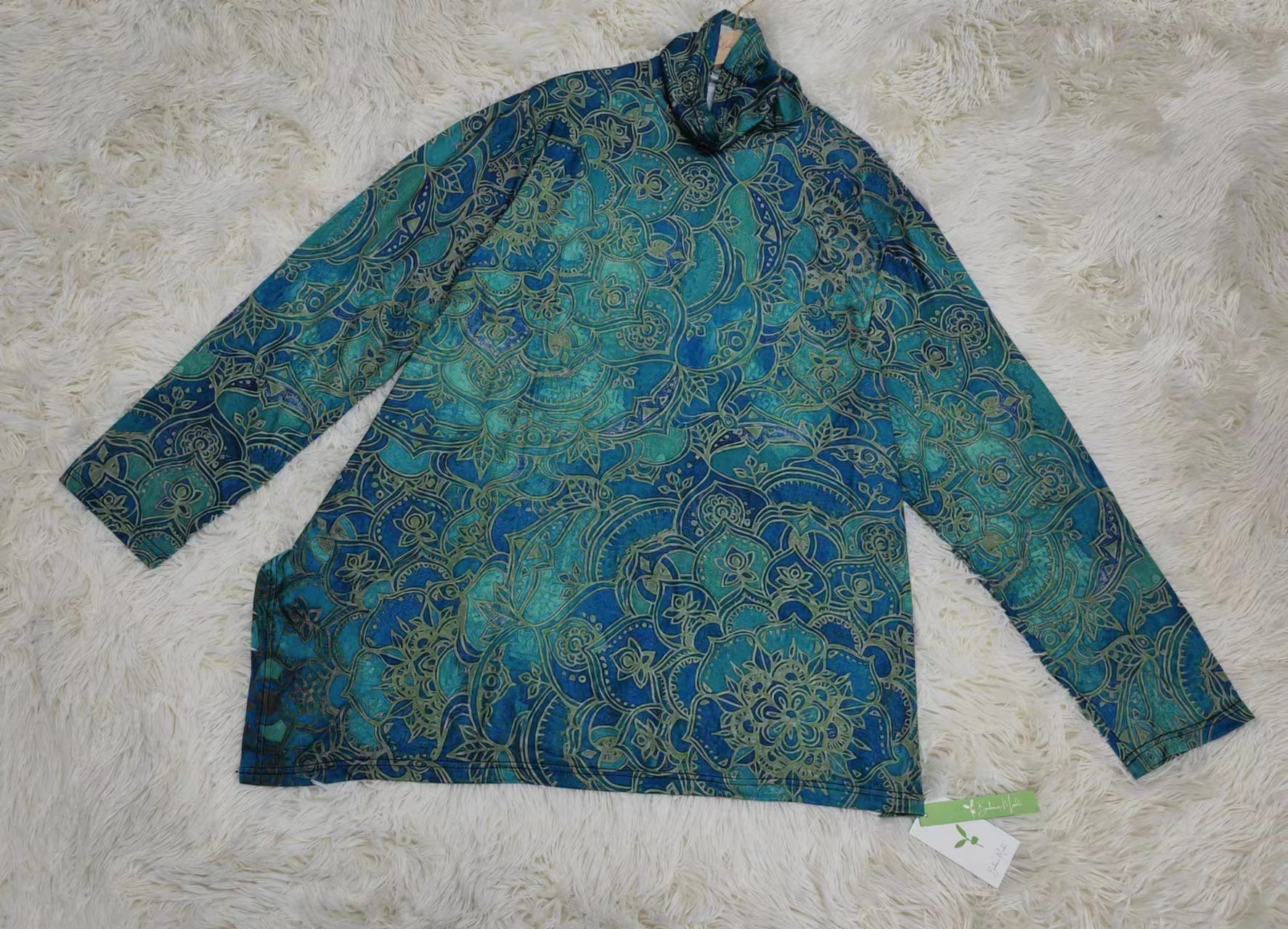 Ombre Turtleneck Sweater