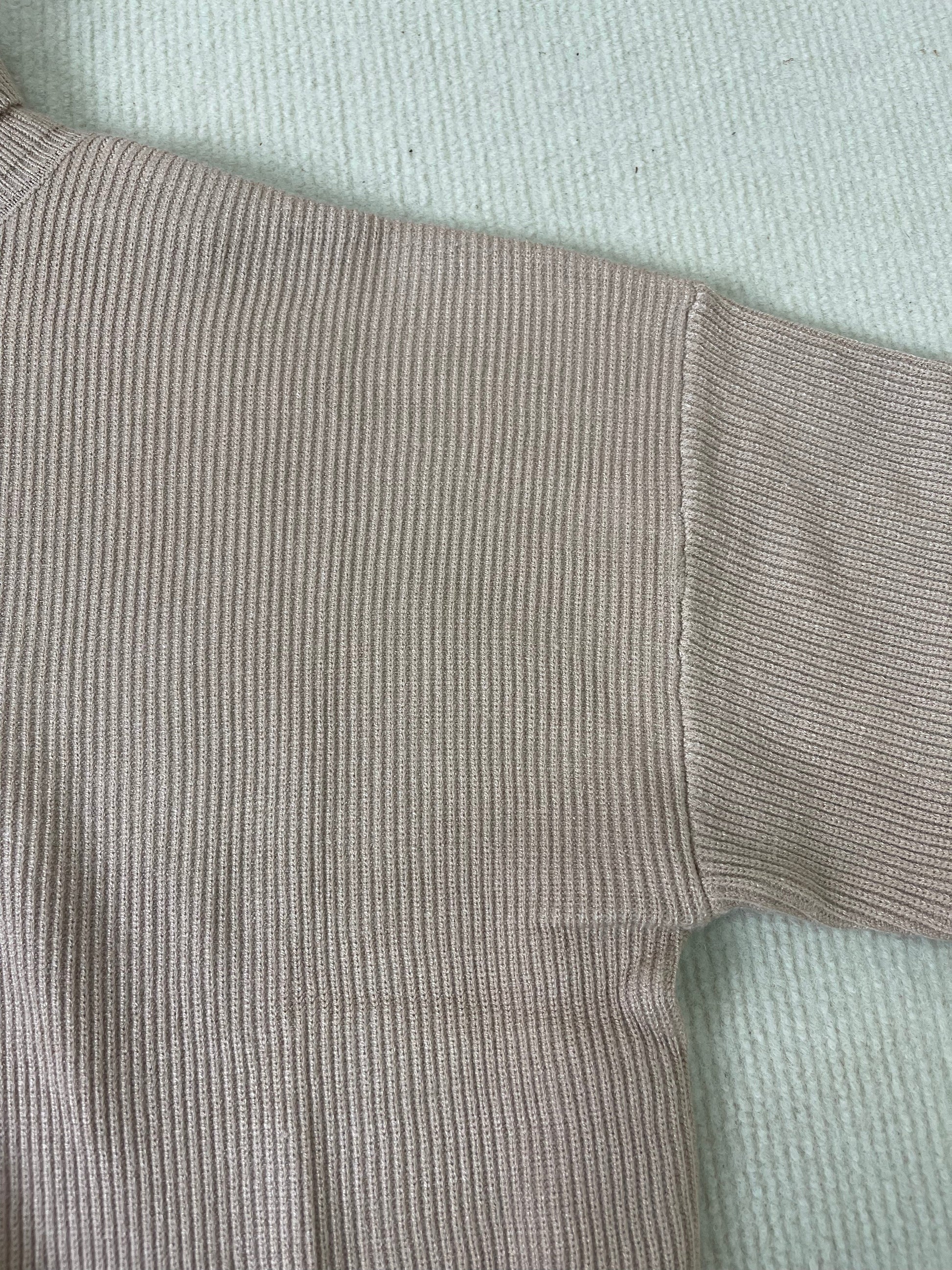 High-Neckline Modern Plain Sweater