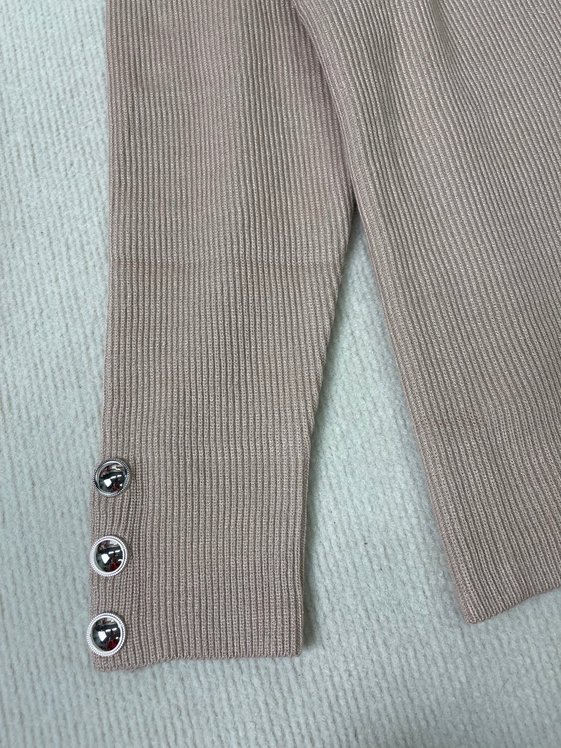 High-Neckline Modern Plain Sweater