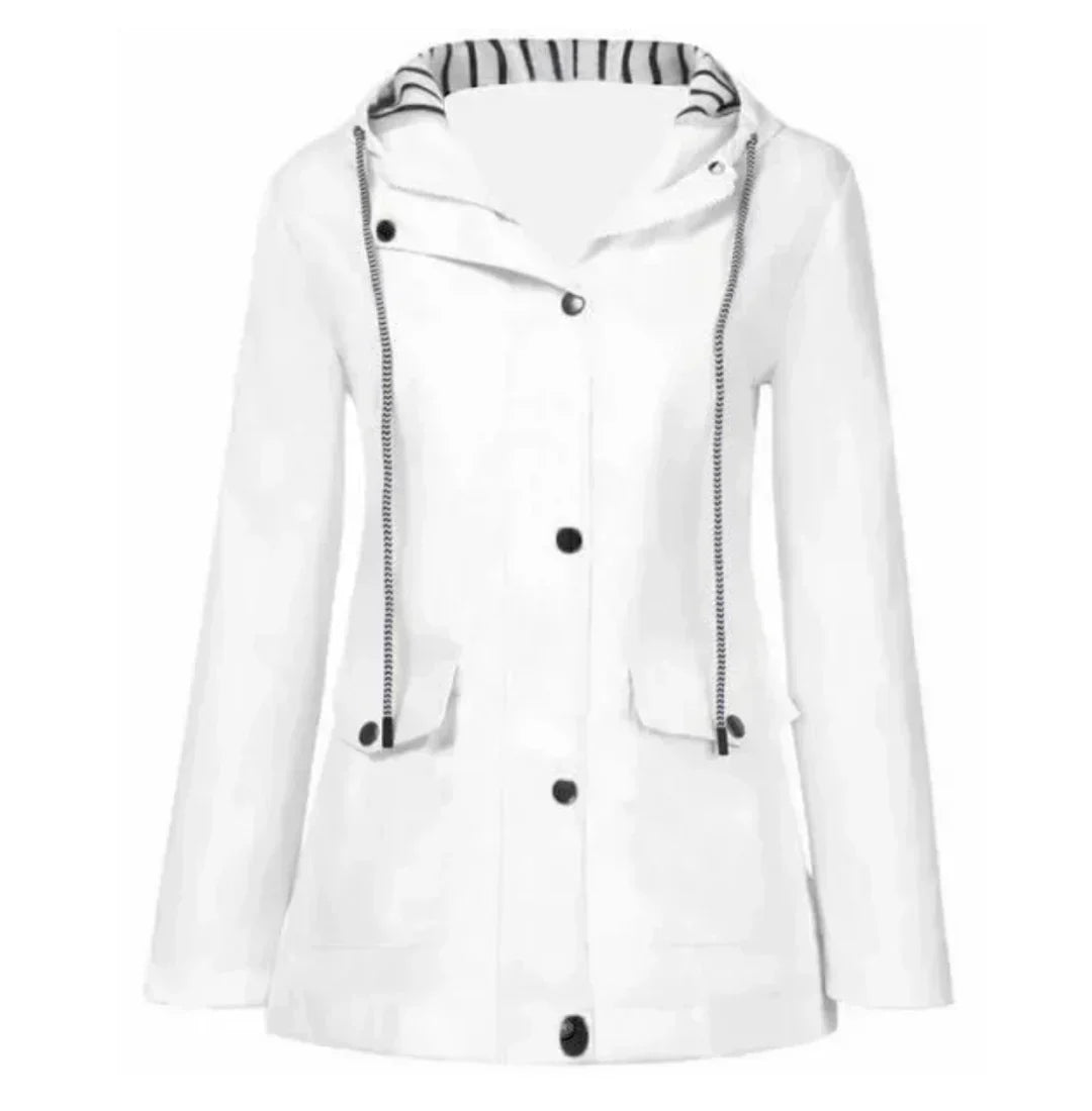 Women's hooded windbreaker jacket