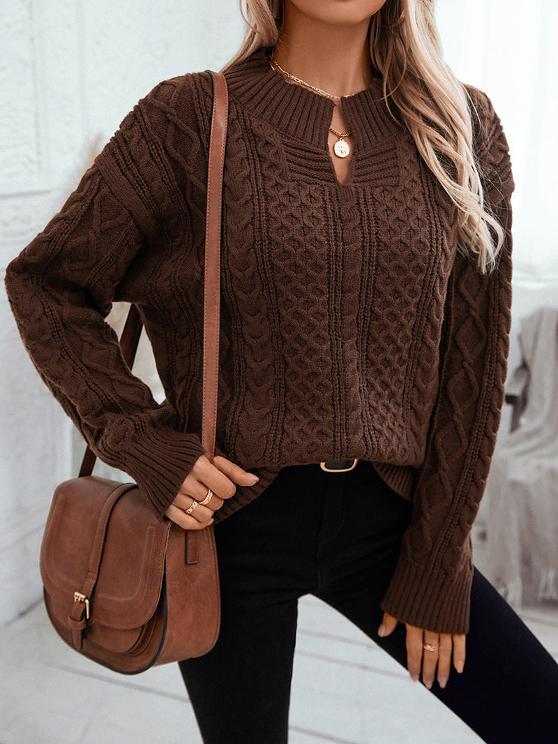 Women's relaxed cool knitted sweater
