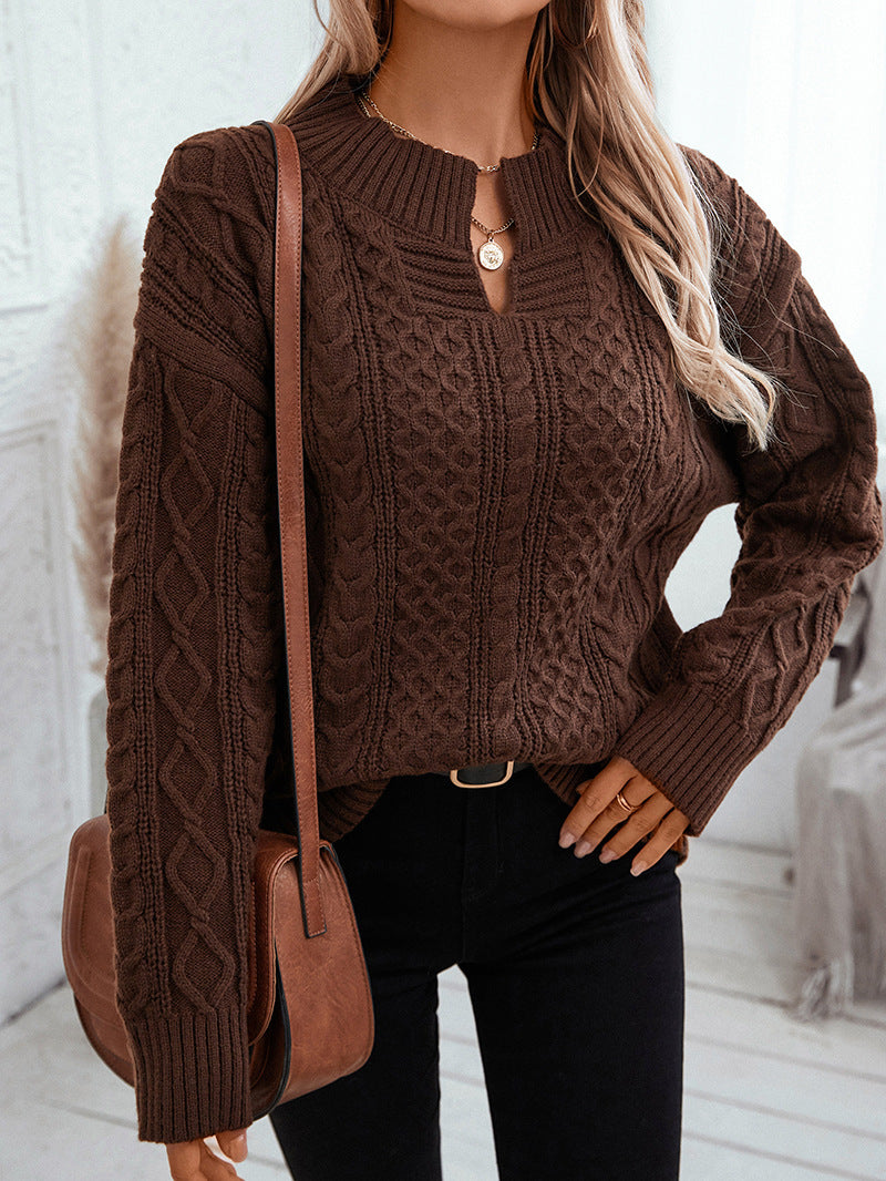 Women's relaxed cool knitted sweater