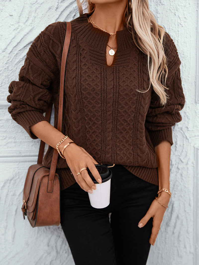 Women's relaxed cool knitted sweater