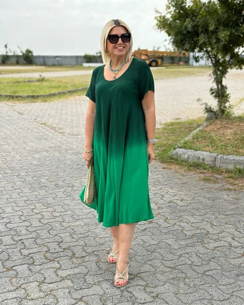 Women's elegant stylish cotton dress