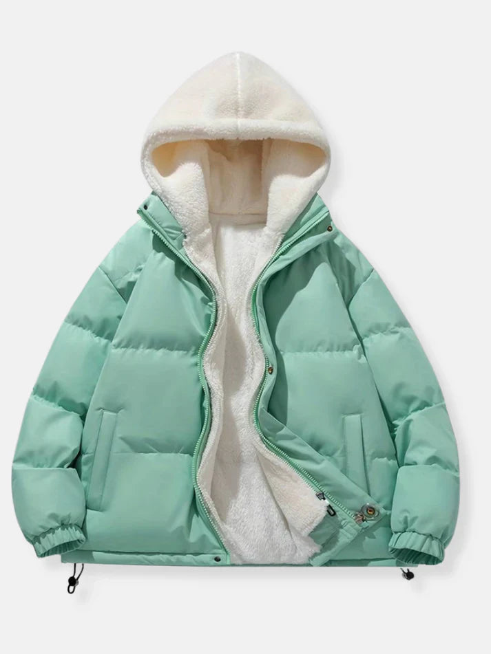 Women's hooded padded jacket