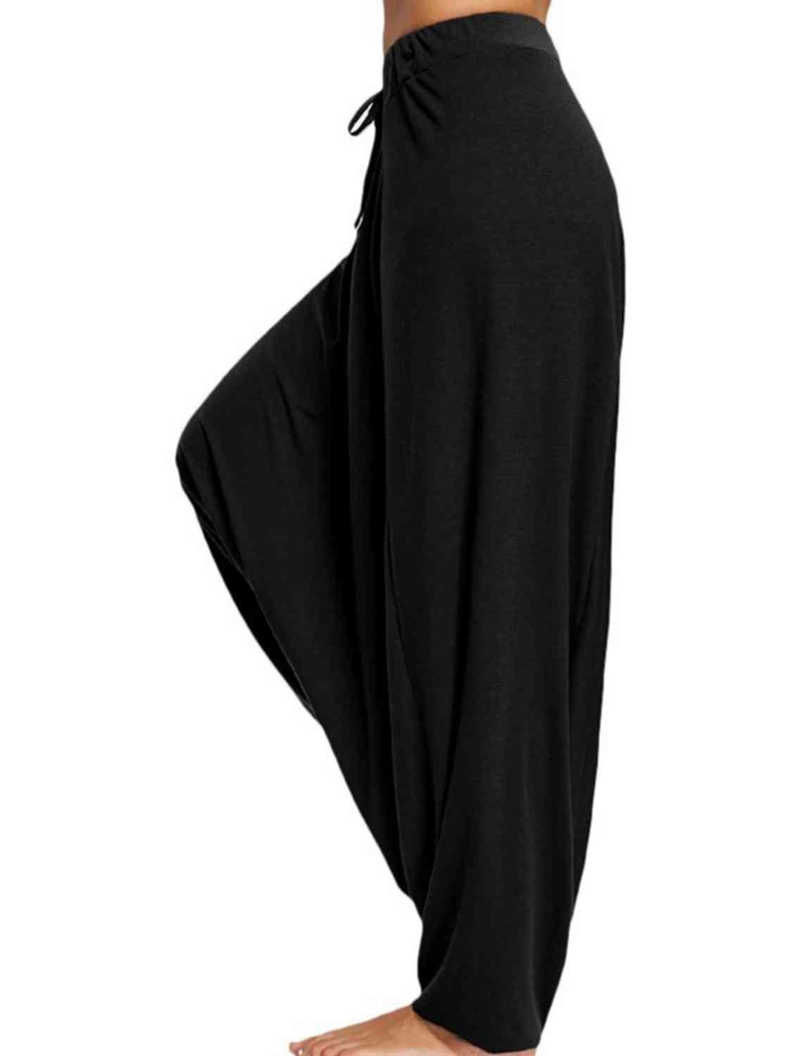 Liana - tied mid waist long harem pants