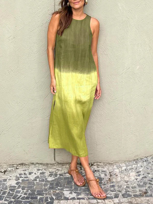 Women's Maxi Dress - Sleeveless Flowing Fit - Lightweight Casual Elegant