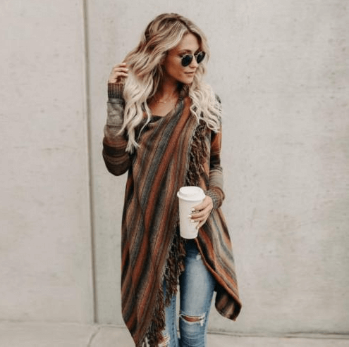 Women's mid-length slim fit slash sweater